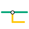 connecting transit lines icon
